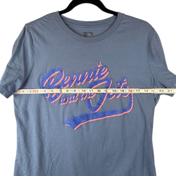 Elton John Final Tour Concert 100% Cotton Blue Bennie And The Jets T-Shirt - L - Picture 4 of 5